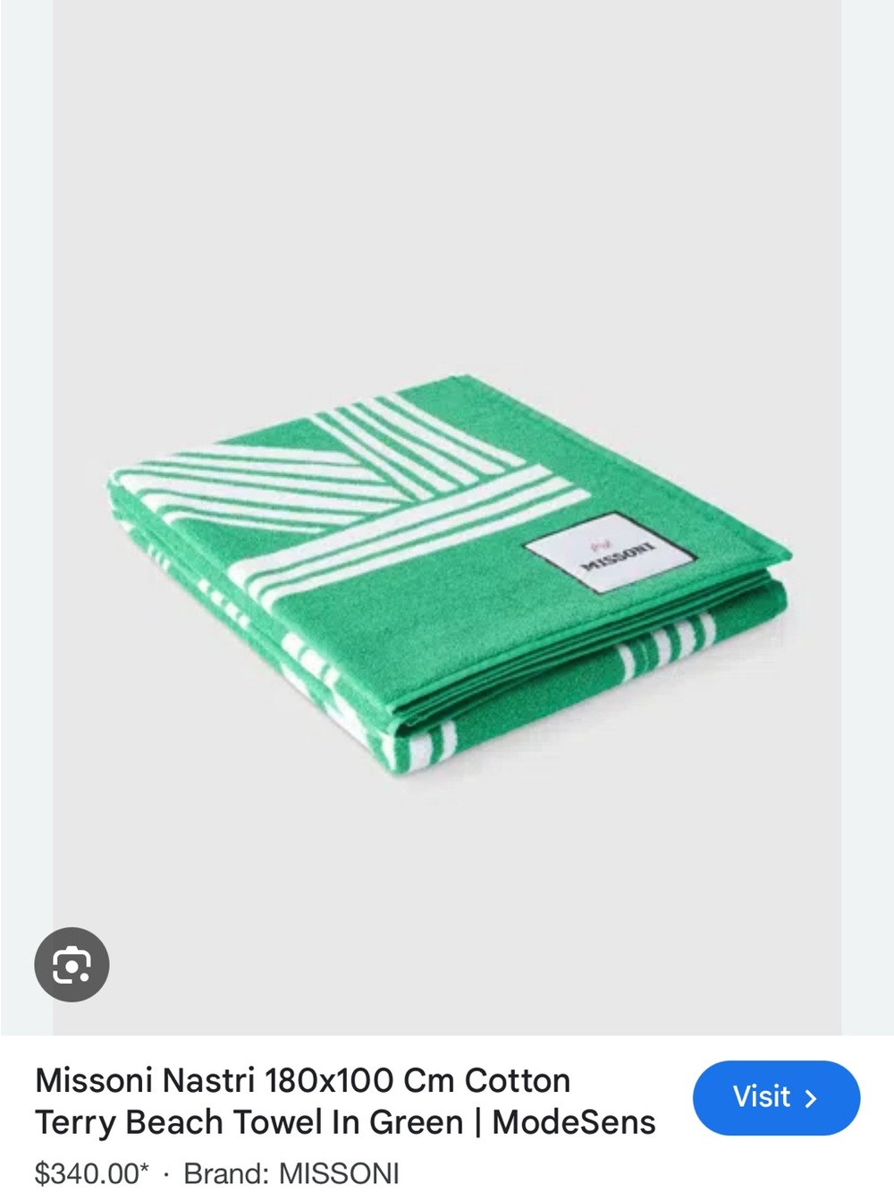 MISSONI beach towel